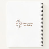 Elegantes Gelb und Lila Muster Notizblock (Rückseite)