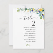 Elegantes, gelb-weißes Seatekarte (Vorderseite)