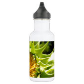 Elegantes Gelbblume-Foto Edelstahlflasche (Rechts)