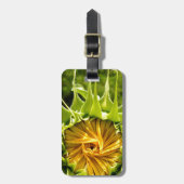 Elegantes Gelbblume-Foto Gepäckanhänger (Vorderseite vertikal)
