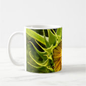 Elegantes Gelbblume-Foto Kaffeetasse (Links)