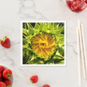 Elegantes Gelbblume-Foto Serviette (Beispiel)