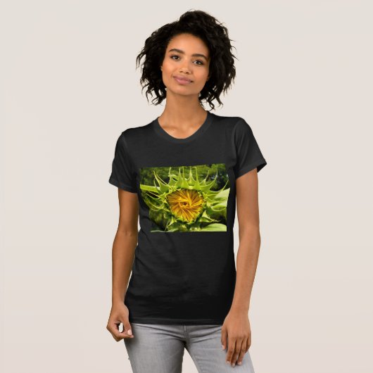 Elegantes Gelbblume-Foto T-Shirt (Vorne ganz)