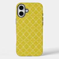 Elegantes gelbes Art Deco-Muster mit Diamantmotiv