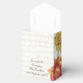 Elegantes gelbes Blumenland Hochzeit Geschenkschachtel (Geöffnet)