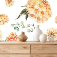 Elegantes gelbes Blumenmuster