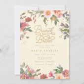 Elegantes Gelbes Brautparty Einladung (Vorderseite)