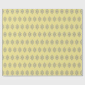 Elegantes, gelbes graues Wrapping Paper Geschenkpapier (Flach)