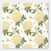 Elegantes, gelbes Hydragea-Flora-Schmetterlinge-Mu Tapete (Vorderseite)