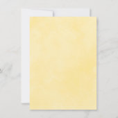 Elegantes Gelbes Magnolia-Brautparty Einladung (Rückseite)