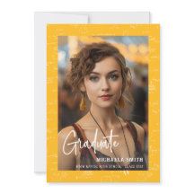 Elegantes gelbes Mathe-Schriftfoto-Abschluss 