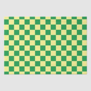 Elegantes gelbes und grünes Karton Seidenpapier