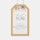 Elegantes Gelbes Wildblume Brautparty Persönlich Geschenkanhänger (Vorderseite)