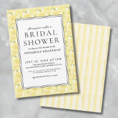 Elegantes Gelbes Zitrusfrüchte-Brautparty Einladung