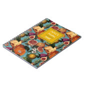 Elegantes gelbes Zitrusfrüchtemuster Notizblock (Linke Seite)