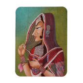 Elegantes Gemälde einer Frau Magnet (Vertikal)