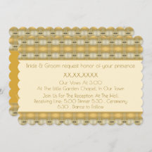 Elegantes Gemustertes Gold und Creme