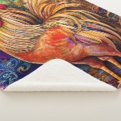 Elegantes Gemustertes Rooster Sherpadecke (3/4)
