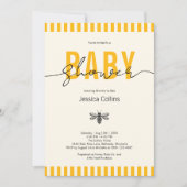 Elegantes Gender Neutral Mommy to Bee Baby Shower Einladung (Vorderseite)