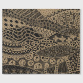 Elegantes, geometrisches Abstraktes Tribal-Muster| Geschenkpapier (Flach)