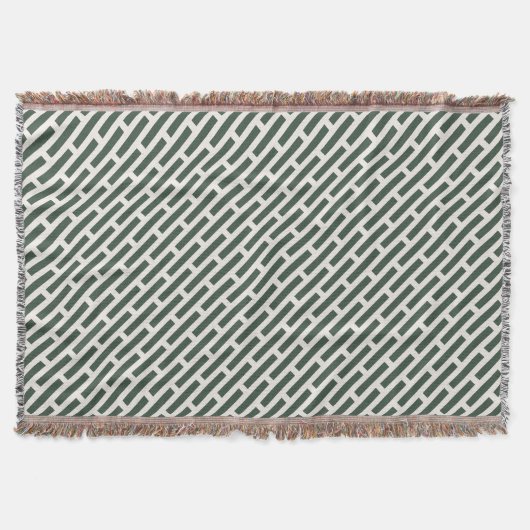 Elegantes geometrisches All-Over-Muster Decke (Vorderseite)