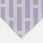 Elegantes geometrisches Allover-Muster Fleecedecke (Ecke)