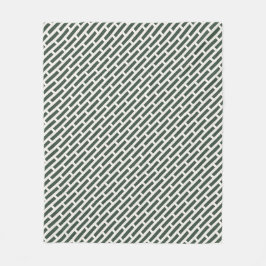 Elegantes geometrisches Allover-Muster Fleecedecke
