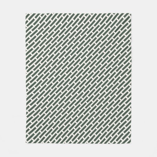 Elegantes geometrisches Allover-Muster Fleecedecke (Vorderseite)