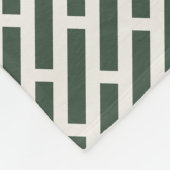 Elegantes geometrisches Allover-Muster Fleecedecke (Ecke)
