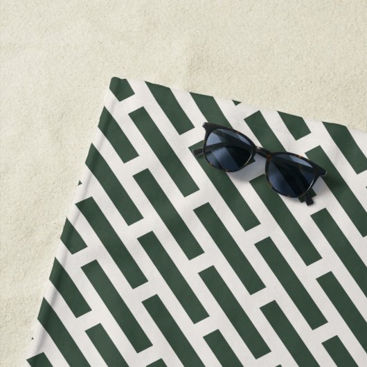 Elegantes geometrisches Allover-Muster Strandtuch (Beispiel)