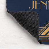 Elegantes geometrisches Art Deco Design Mousepad (Ecke)