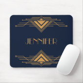 Elegantes geometrisches Art Deco Design Mousepad (Mit Mouse)