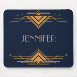 Elegantes geometrisches Art Deco Design Mousepad
