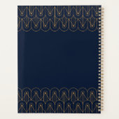 Elegantes geometrisches Art Deco Design Planer (Rückseite)