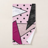 Elegantes geometrisches badhandtuch set (Handtuch)