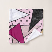Elegantes geometrisches badhandtuch set (Waschlappen)