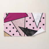 Elegantes geometrisches badhandtuch set (Handtuch)