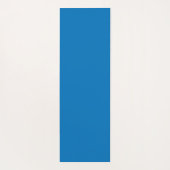 Elegantes geometrisches, blau-weißes Muster Yogamatte (Rückseite)