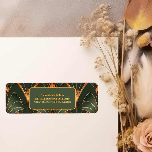 Elegantes geometrisches Brautparty Art Deco