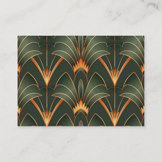 Elegantes geometrisches Brautparty Art Deco Begleitkarte (Rückseite)