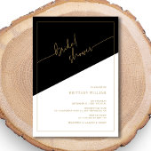 Elegantes geometrisches Brautparty Einladung