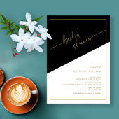 Elegantes geometrisches Brautparty Einladung