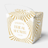 Elegantes geometrisches Brautparty Geschenkschachtel (Rückseite)