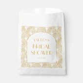 Elegantes geometrisches Brautparty Geschenktütchen (Vorderseite)
