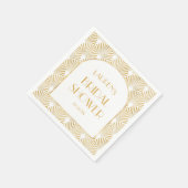 Elegantes geometrisches Brautparty Serviette (Ecke)