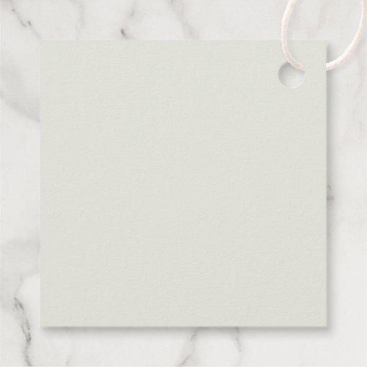 Elegantes geometrisches Brautparty von Gold Modern Geschenkanhänger (Rückseite)