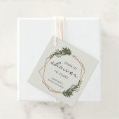 Elegantes geometrisches Brautparty von Gold Modern Geschenkanhänger (Beispiel)