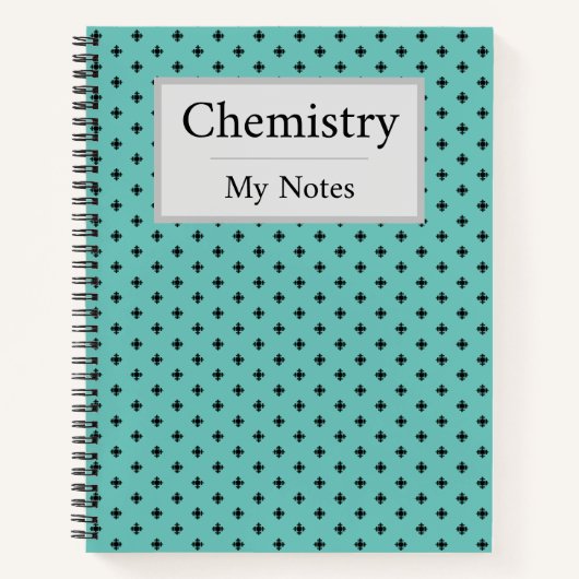 Elegantes geometrisches Design Notizblock (Vorderseite)