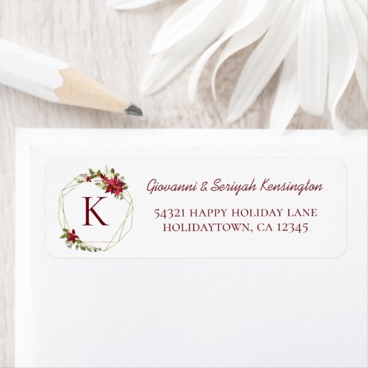 Elegantes geometrisches Foliage Monogramm (Insitu)