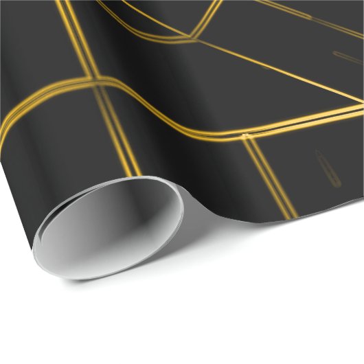 Elegantes geometrisches geschenkpapier (Rolleneckpunkt)